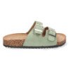Sandalias planas comodas anatomicas para mujer color verde 1AY-1056