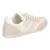 Deportivas cómodas planas casual para mujer color beige 9152