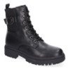 Botas militares cómodas hebilla para mujer color negro 2418