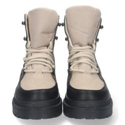 Botin plano para mujer comodo con estampado multicolor y cierre