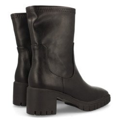 Botines tacón cómodo suela track mujer color negro