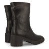 Botines tacón cómodo suela track mujer color negro