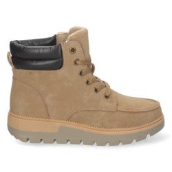 Botas bajas de montaña marrones con cordones para mujer