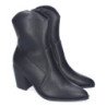 Botines tacón medio estilo campero mujer color negro DB-3354