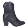 Botines tacón medio estilo campero mujer color negro DB-3354