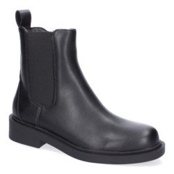 Botines planos estilo chelsea para mujer color negro DB-3357