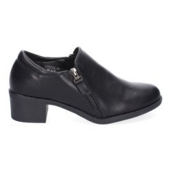 Zapato abotinado de mujer comodos y elegantes puntera redonda y cierre