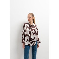 Blusa Satinada Estampada
