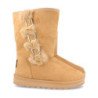 Botin australiano para mujer comodos forrado con pelo interior y hebillas