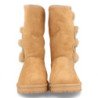 Botin australiano para mujer comodos forrado con pelo interior y hebillas