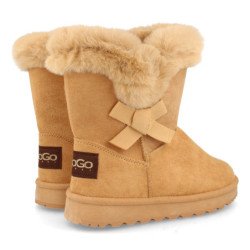Botin australiano para mujer comodos forrado con pelo interior y lazo
