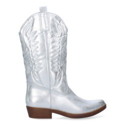 Bota de tacon para mujer comodos con bordado y cierre