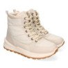 Botas planas de nieve acolchadas para mujer color beige PP-19