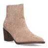 Botin de tacon para mujer comodos con material elastico y cierre