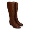 Botas de tacón para mujer comodas y elegantes puntera redonda