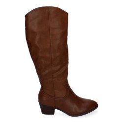 Botas de tacón para mujer comodas y elegantes puntera redonda
