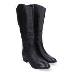 Botas de tacón para mujer comodas y elegantes puntera redonda