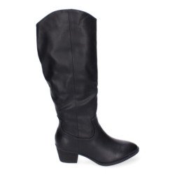 Botas de tacón para mujer comodas y elegantes puntera redonda