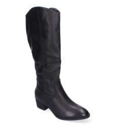 Botas de tacón para mujer comodas y elegantes puntera redonda