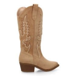 Botas de mujer estilo cowboy tacon bajo comodas y elegantes. Diseño