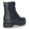Botin de Tacon Ancho para Mujer Comodo con Estampado Liso Cierres