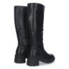 Bota de tacon para mujer liso punta redonda y cierre