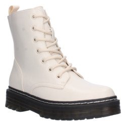Botas militares suela track transparente mujer color beige ZS-98