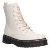 Botas militares suela track transparente mujer color beige ZS-98