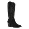 Botas tacón campero estilo cowboy caña alta mujer color negro VR5-2067