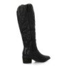Botas camperas estilo cowboy tacón medio de mujer color negro YG872