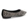 Bailarinas elegantes detalles brillantes de mujer color negro 9718