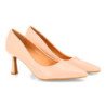 Zapatos elegantes tacón fino mujer color beige YG888