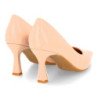 Zapatos elegantes tacón fino mujer color beige YG888