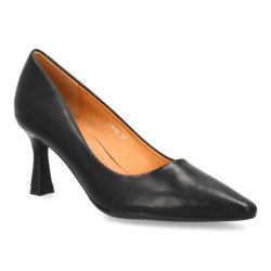 Zapatos elegantes tacón fino mujer color negro YG888