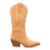 Botas camperas estilo cowboy tacón cubano mujer color beige YY-33