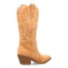 Botas camperas estilo cowboy tacón cubano mujer color beige YY-33