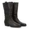 Botas elegantes tacón campero bajo de mujer color negro A-3430