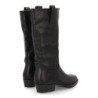 Botas elegantes tacón campero bajo de mujer color negro A-3430