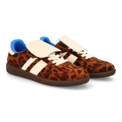 Deportivas casual modernas planas de mujer estampado animal B6609