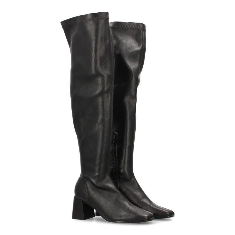 Botas caña encima la rodilla de mujer color negro BB-5564