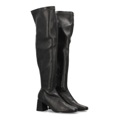 Botas caña encima la rodilla de mujer color negro BB-5564