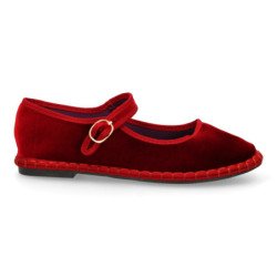 Bailarinas elegantes hebilla de mujer color rojo FB-5562