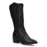 Botas camperas lisas caña alta tacón medio mujer color negro YG871