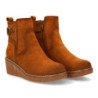 Botines elegantes cuña de mujer color camel 1986-16