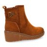 Botines elegantes cuña de mujer color camel 1986-16