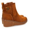 Botines elegantes cuña de mujer color camel 1986-16