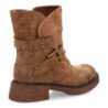 Botas biker estilo motero tachuelas tacón bajo de mujer color marron 4366