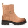Botines elegantes tacón bajo de mujer color kaki AA-36