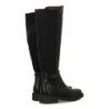 Botas altas tacón bajo elegantes de mujer color negro DB-5550