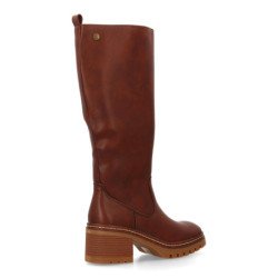 Botas altas hasta la rodilla suela track de mujer color marron VR5-2027